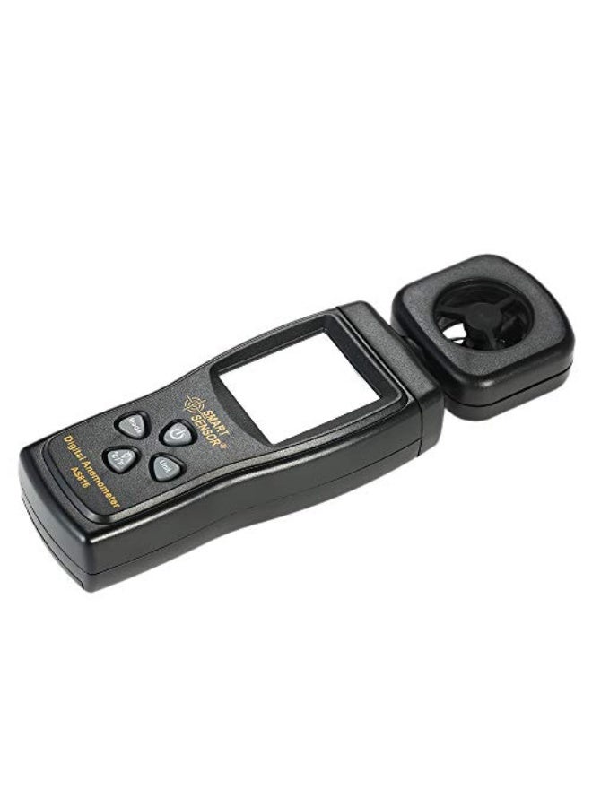 مقياس سرعة الرياح الرقمي الصغير LCD بقياس شقائق النعناع مع إضاءة خلفية من سوبا  - Image 4