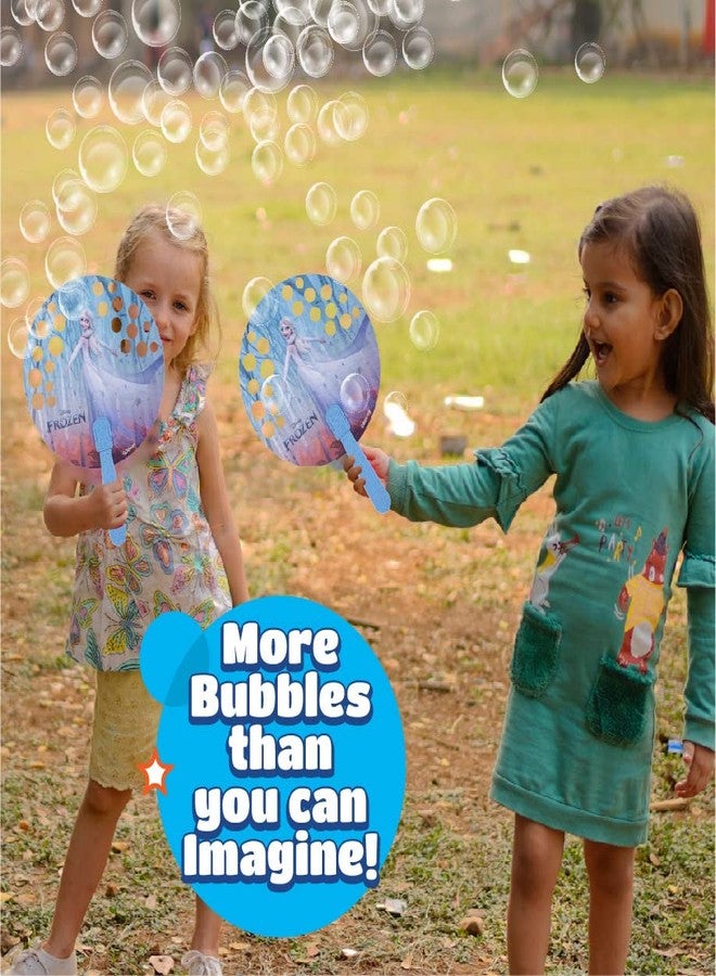 Bubble Magic FanBubs Elsa Theme|Thick Viscous Concentrate Solution Pouches with Hand Fan|Just Dip, Wave& Play|Bubble Maker|Best Birthday&Return Gifts for Kids 3yrs+|Outdoor Indoor Toy|Made in India - Image 4