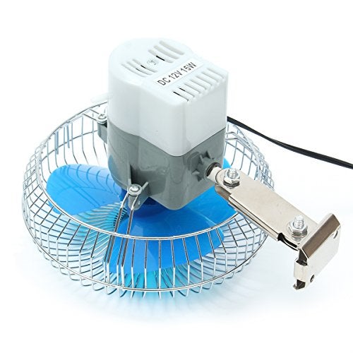 Auto Hub 12V Dc Power Air Circulating Roof Fan for Universal for Cars, Truck, Van, Recreational Vehicles Blue - Image 2