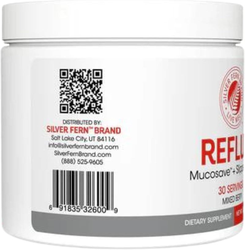 Silver Fern Reflux Digestive Supplement  Peach Mango Flavor  Each Tub  30 Scoops  30 Servings  Mucosal Support for Acid Issues  with Mucosave FG and Slippery Elm Bark 1 Tub - Image 2