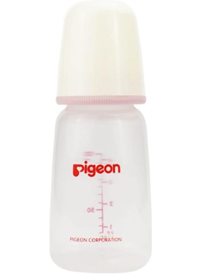 pigeon Pigeon Plastic Baby Feeding Bottle with Cap Soft Silicone Nipple Anti BPA & BPS Free 0+ Months 120ml - Image 1