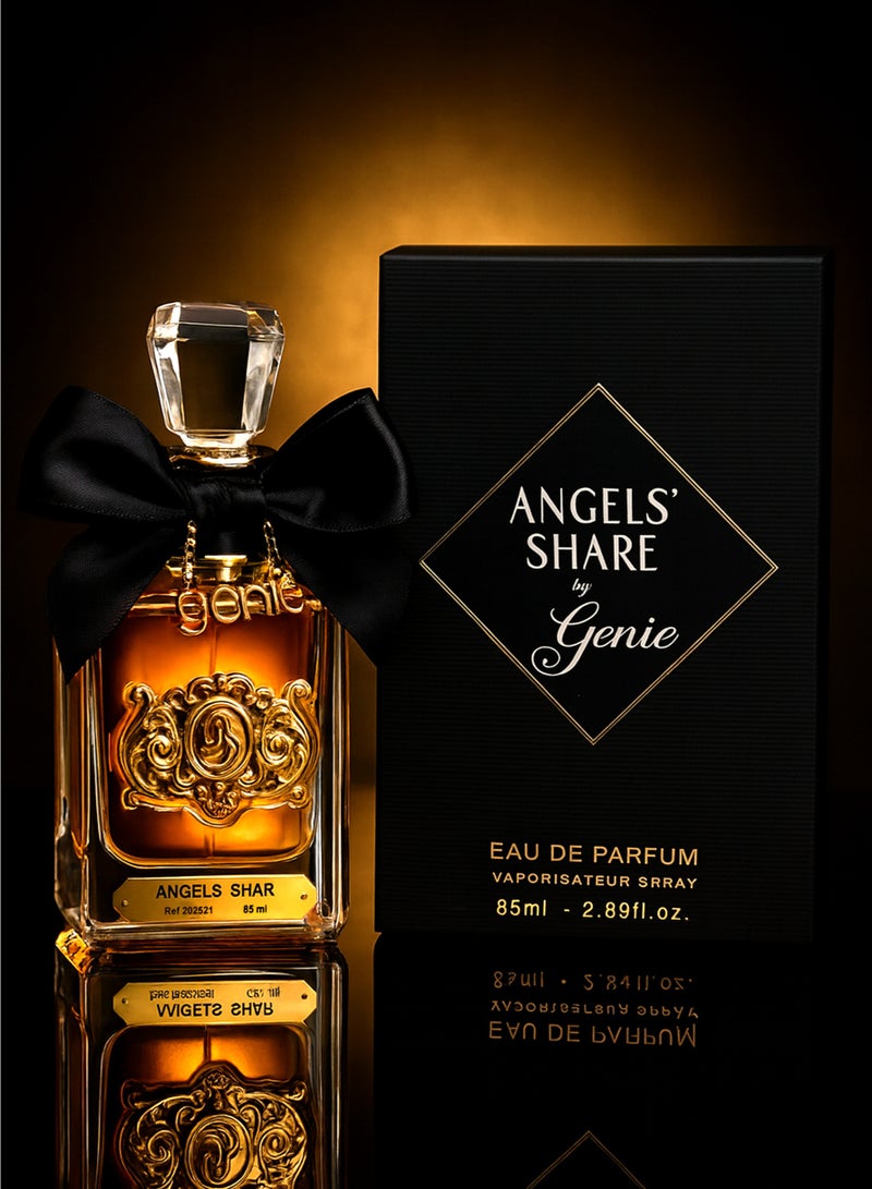 Genie Collection Luxury Unisex Perfume Genie Collection Angels' Share 85ml No. 2521 | Long Lasting Perfume with Vanilla, Cinnamon & Amber | Free 5ml Travel Spray - Image 3