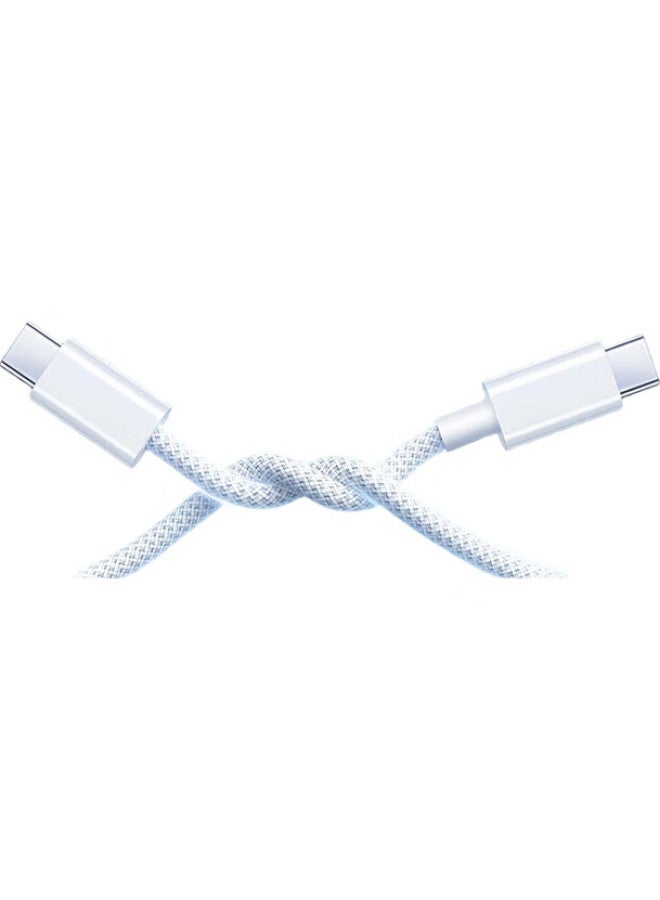 KOVOL Kewo Compatible Apple 15 Charging Cable, Usb-C To Dual Type-C Data Cable, Pd Fast Charging, For Iphone 16 Pro/Mac/Ipad, Xiaomi, Huawei Laptop Charging Cable - Braided Version - Image 3