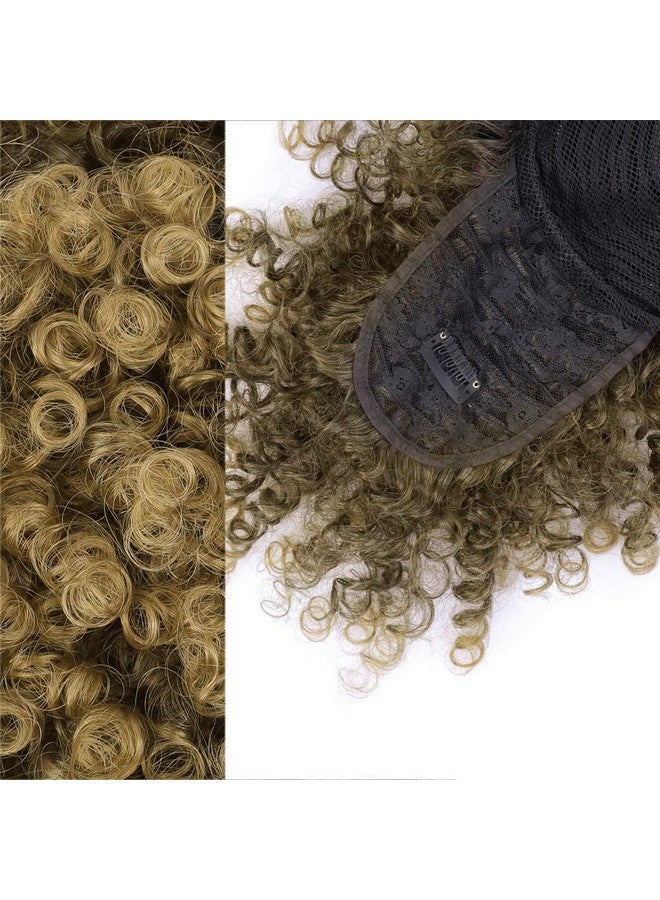 إنترانسد ستايلز ذيل حصان برباط مع غرة، ذيل حصان منتفخ مجعد قصير مع غرة، تسريحة شعر ملفوفة للنساء (T27) - Image 2