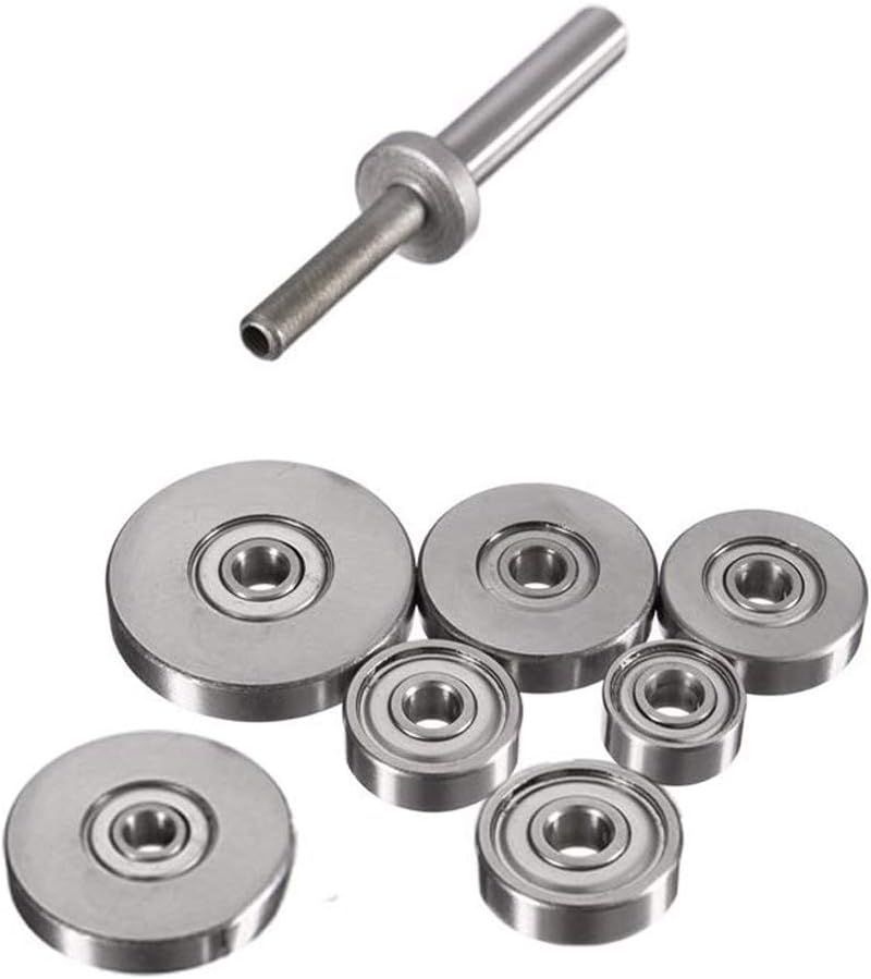 Eyech 7PC Metal Bearings Replacement Kit Deep Groove Ball Bearing Accessory Bit for Router Bit Inner Dia 316  Overall Dia 38 12 58 34 78 1 118 - Image 3