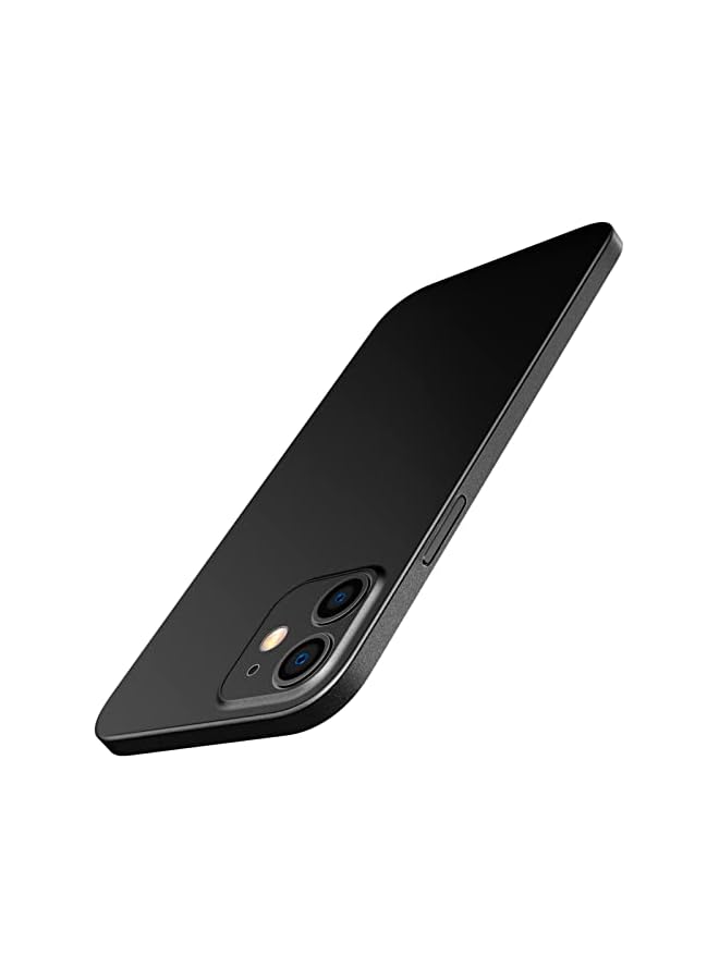 Jetech Ultra Slim Case for iPhone 12, 6.1-Inch, Camera Lens Cover Full Protection, Lightweight, Matte Finish PP Hard Minimalist Case, Support Wireless Charging (Black) - Image 1