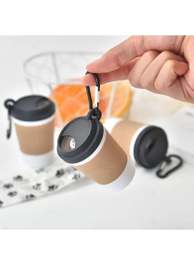 Coffee Cup Shaped Dog Poop Bag Dispenser With Waste Storage And Leash Clip - Image 4