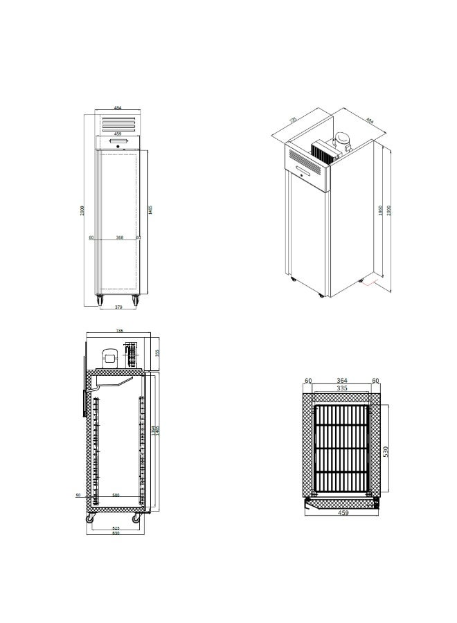 Sofia Refrigeration Commercial Refrigerator Slim One (1) Door Freestanding Upright Freezer - Image 4