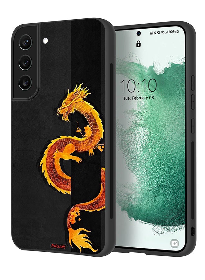Tolwak Samsung Galaxy S22 5G Protective Case Cover Dragon Art - Image 1