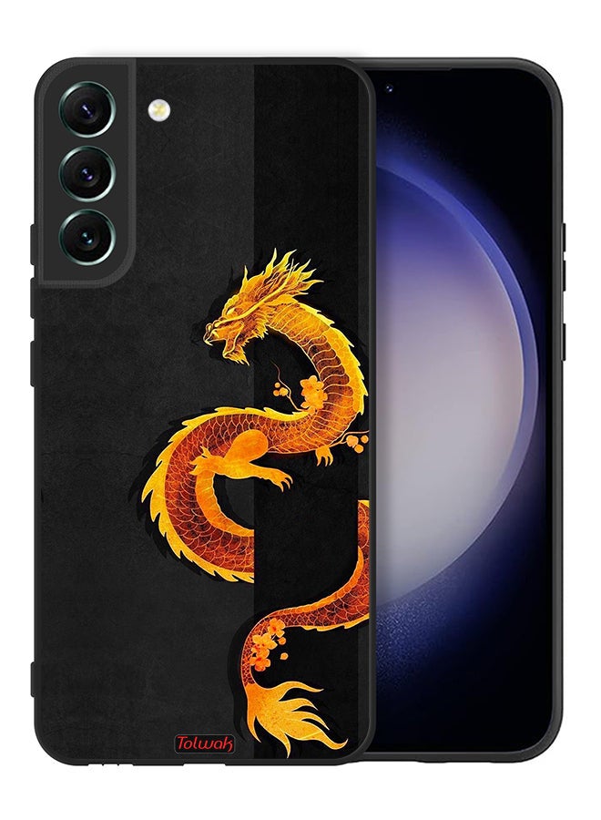 Tolwak Samsung Galaxy S22 5G Protective Case Cover Dragon Art - Image 2