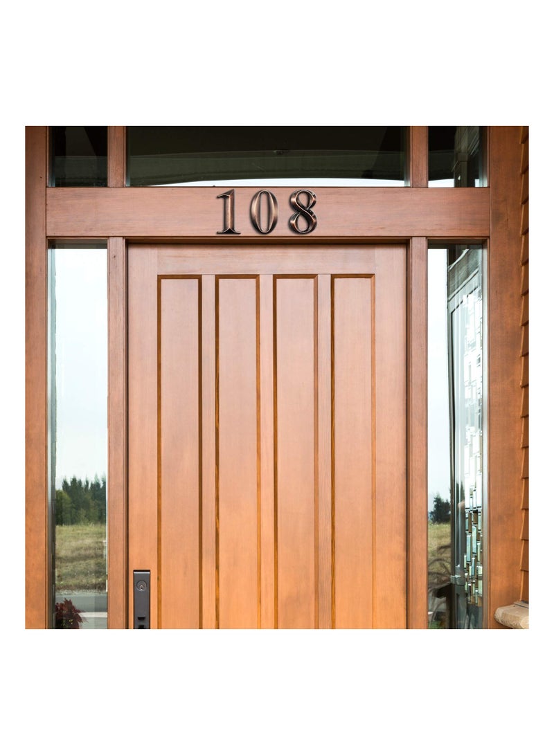 KASTWAVE 3D Mailbox Numbers 0-9 Self-Adhesive 2 Inch Address Number Stickers | Waterproof and Durable | Easy to Install | Ideal for Home, Office, and More (Bronze,10 Pieces) - Image 3