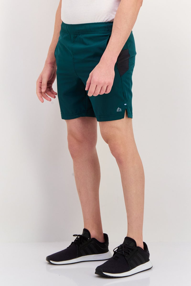 RBX Men Sportswear Fit 7 Inseam Training Shorts, Dark Green  - Image 4