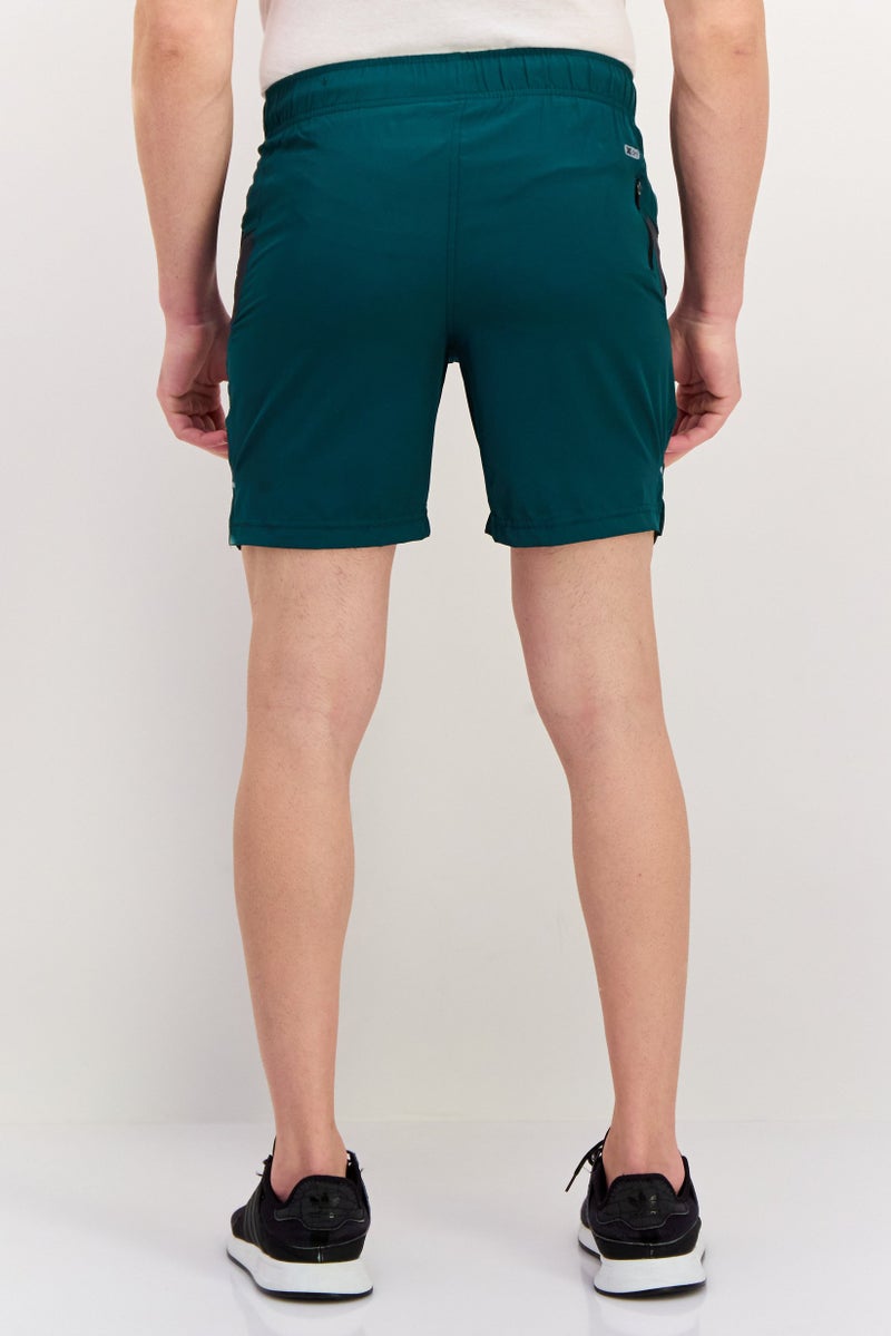 RBX Men Sportswear Fit 7 Inseam Training Shorts, Dark Green  - Image 2