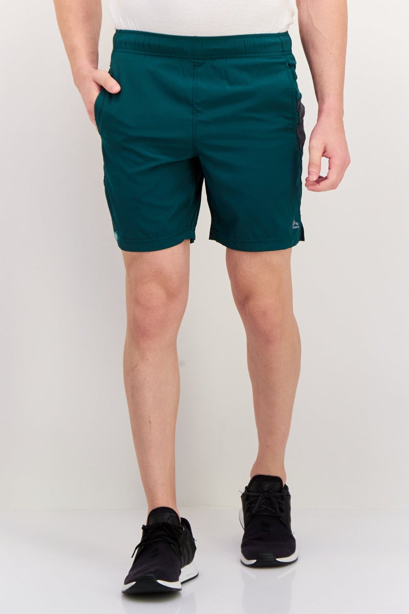 RBX Men Sportswear Fit 7 Inseam Training Shorts, Dark Green  - Image 1