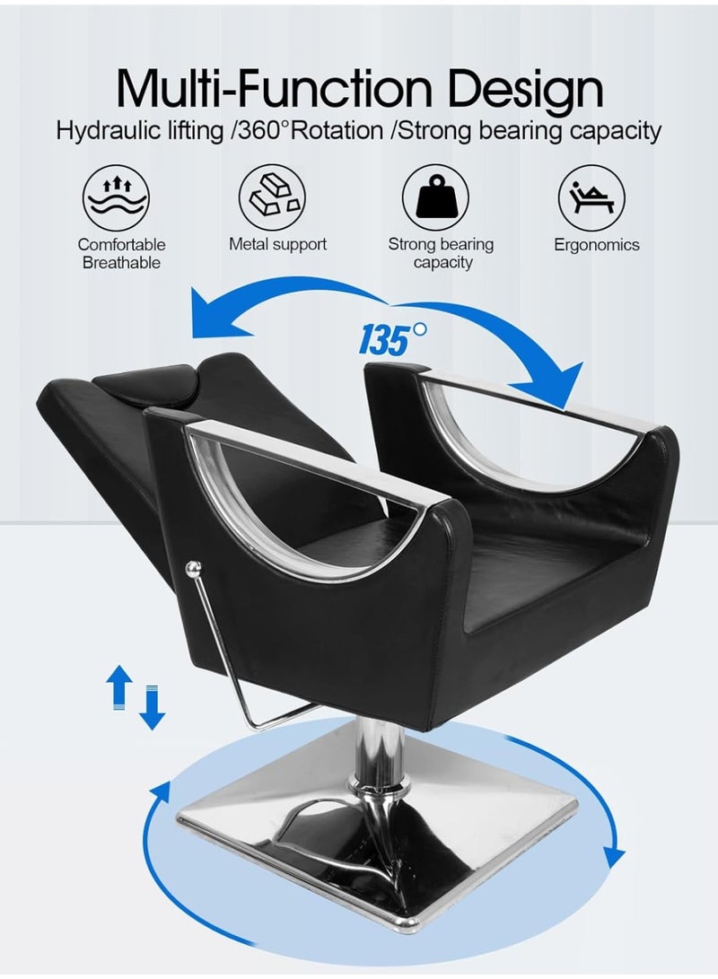 Meishida Professional Barber Chair Collection: Hydraulic, Reclining, Swivel Chairs  - Image 3