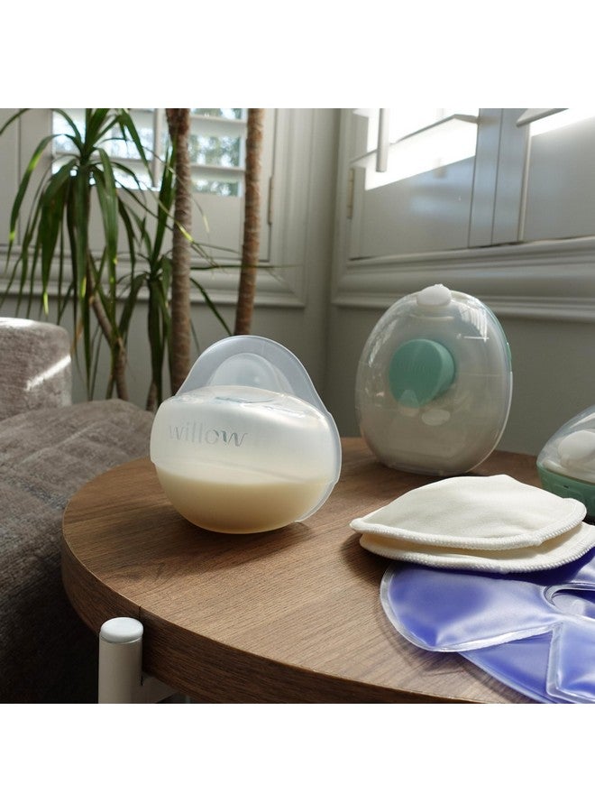 Willow ويلو - مضخة ثدي قابلة للارتداء من السيليكون - جامع حليب بسحب سلبي - مضخة ثدي يدوية بدون استخدام اليدين - آمنة للغسل في غسالة الصحون - أساسيات الرضاعة الطبيعية - فوهة سهلة لصب أكياس تخزين الحليب - خالية من BPA - Image 5