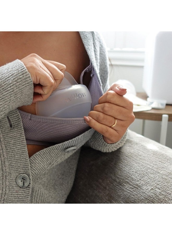 Willow ويلو - مضخة ثدي قابلة للارتداء من السيليكون - جامع حليب بسحب سلبي - مضخة ثدي يدوية بدون استخدام اليدين - آمنة للغسل في غسالة الصحون - أساسيات الرضاعة الطبيعية - فوهة سهلة لصب أكياس تخزين الحليب - خالية من BPA - Image 3