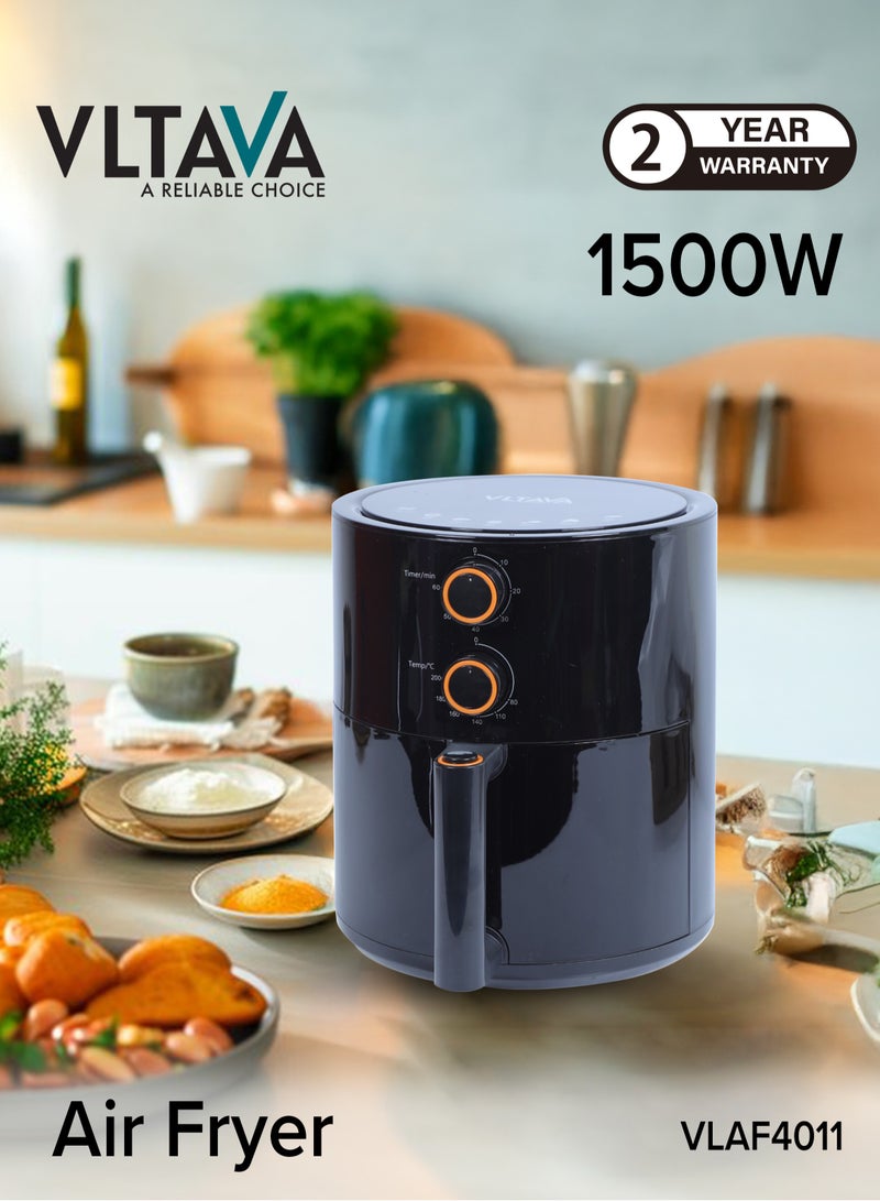 VLTAVA 3.5L Air Fryer with Adjustable Temperature, 60-Minute Timer, Non-Stick Basket & Overheat Protection - VLAF4011 - Image 1