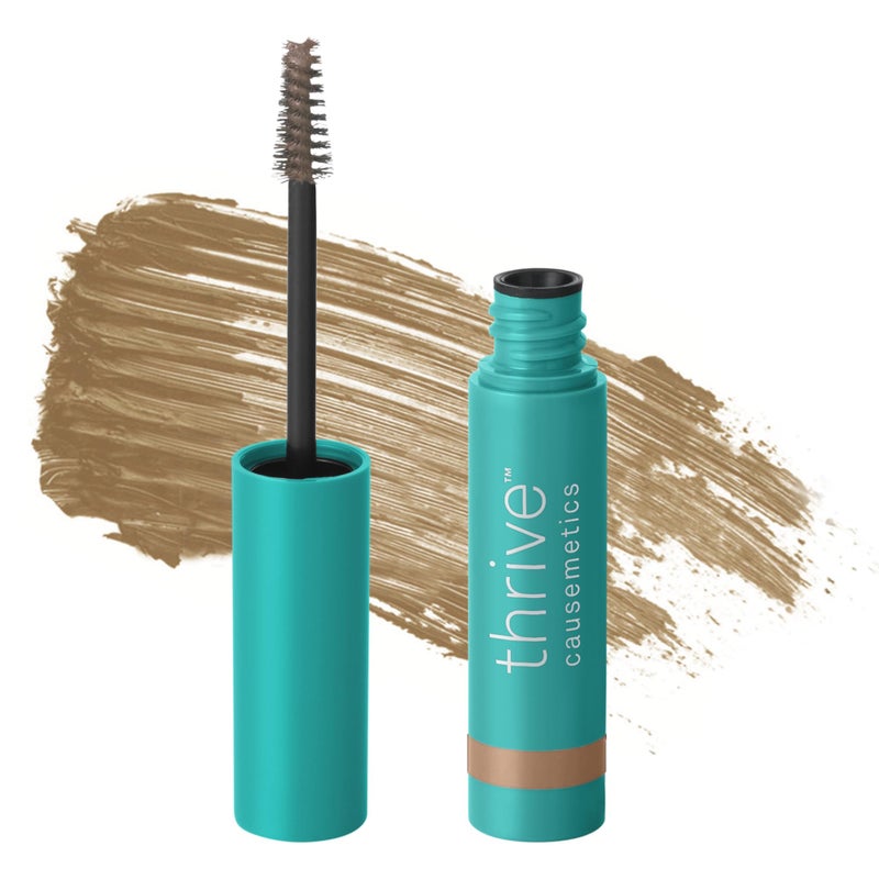 Thrive Causemetics Instant Brow Fix Semi-Permanent Eyebrow Gel, Waterproof Tinted Eye Brow Gel with Vitamin B5, Smudge-Proof, Vegan & Cruelty Free, Blanka (Taupe) - Image 1