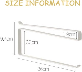 Paper Towel Holder Wall Mounted No Drilling, Paper Towel Holder Under Cabinet Kitchen Paper Towel Roll Holder Hook for Kitchen Towel Rack Shelf Napkins Storage Hanging Roll Tissue Dispenser - view 3