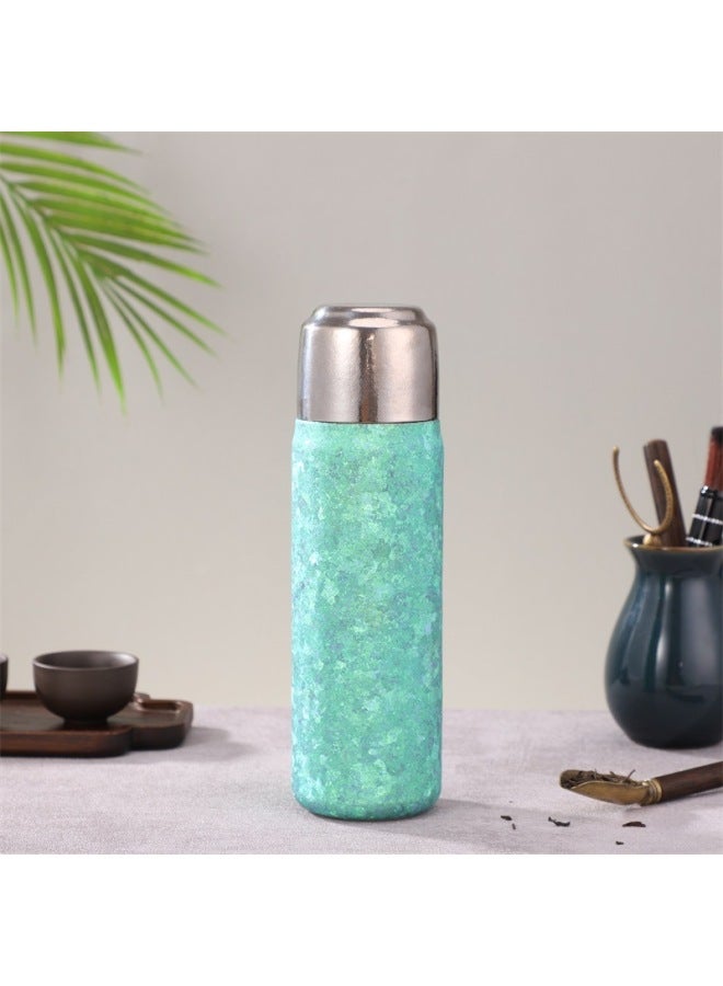 Pure Titanium Thermos Cup, Double-layer Titanium High-end Water Cup For Men And Women, Titanium Crystal Tea Brewing Cup, Tea-water Separation Cup, Large Capacity