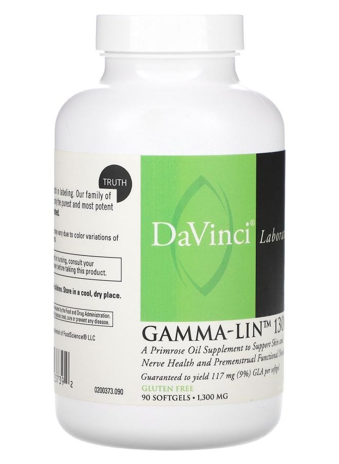 DaVinci Laboratories Gamma-Lin 1300 1300 mg 90 Softgel  - Image 2