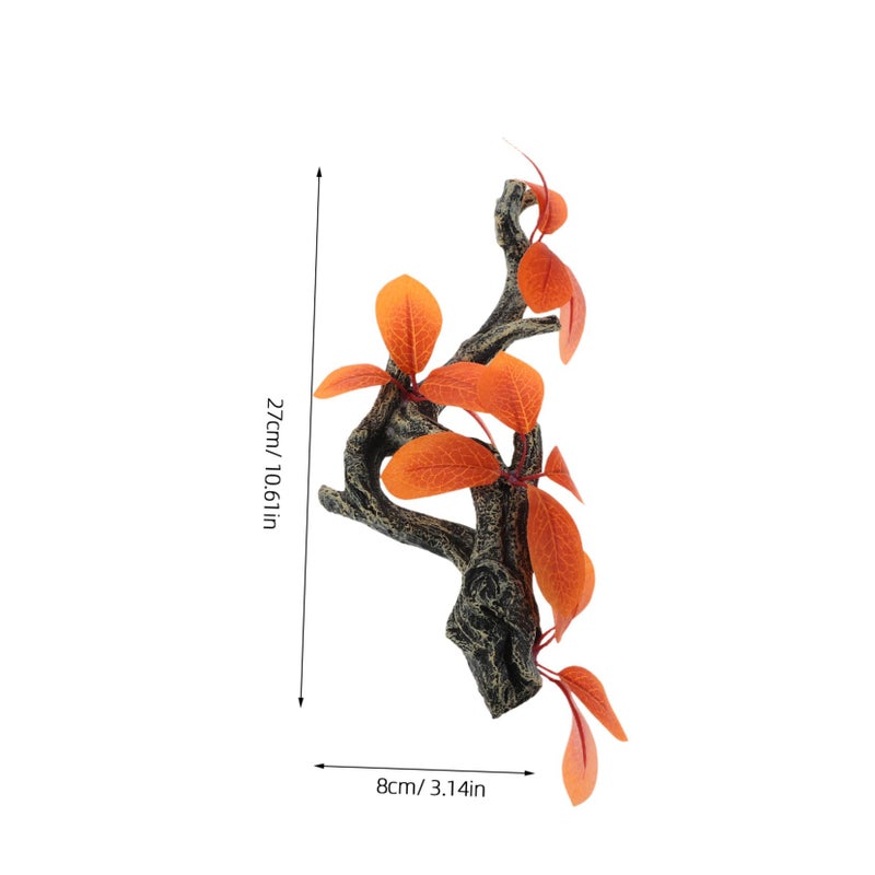 Realistic Resin Aquarium Plant Decor For Reptile Tanks Low Maintenance Fish Ornament - Image 3