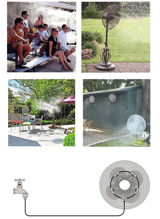 Generic Outdoor Irrigation Spray & Mist Cooling System - with Adjustable Nozzles & Drip , for Gardens, Patio Cooling & Plant Hydration (Energy-Smart Micro Spray)  - Image 4