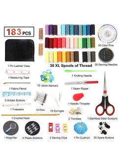 Crilev 183PCS AllinOne Sewing Kit Bundle with XL Threads Accessories Free Portable Hand Sewing Machine Perfect for Home Traveling  - Image 4