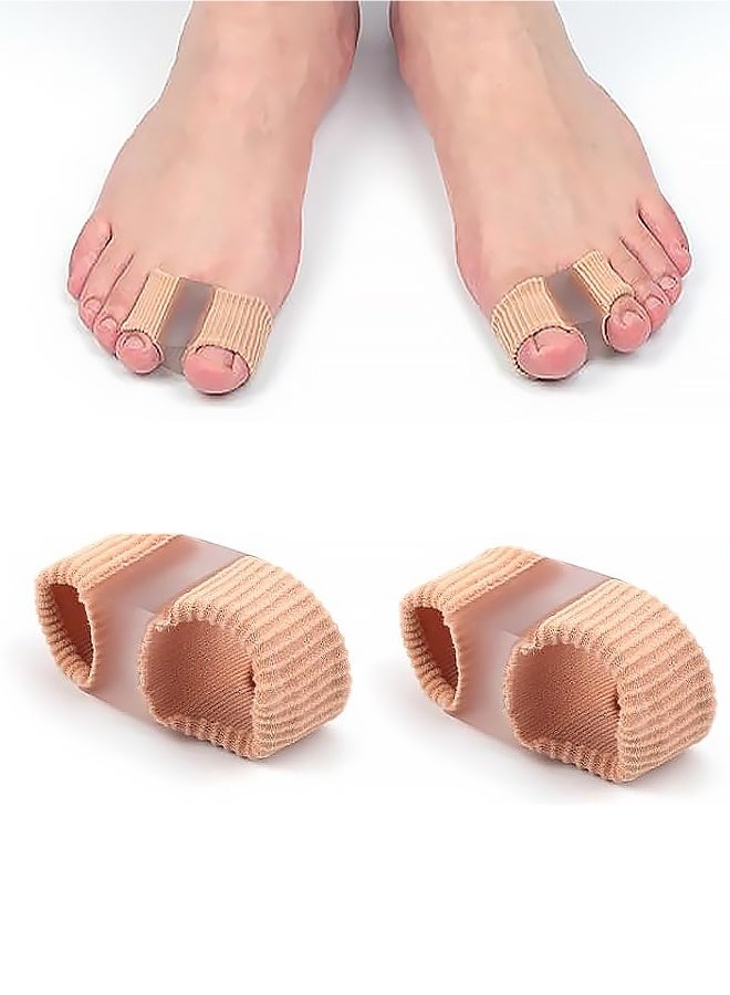 قطعتان من فواصل أصابع القدم المصنوعة من السيليكون، مصحح أصابع القدم الجل، فواصل أصابع القدم ومقومها للنساء والرجال - Image 1