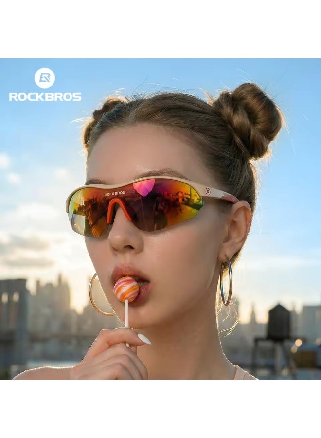 ROCKBROS Bicycle Glasses 1pc Polarized + 2pcs Common Lens Bike Eyewear Sunglasses UV400 Anti-sun Sports Run Cycling Glasses - Image 1