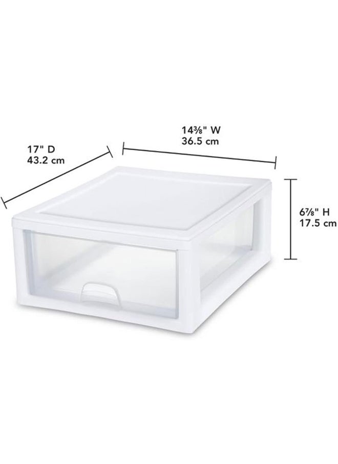 Sterilite - Sterilite 23018006 16 Quart Stacking Drawer, Clear - Image 1
