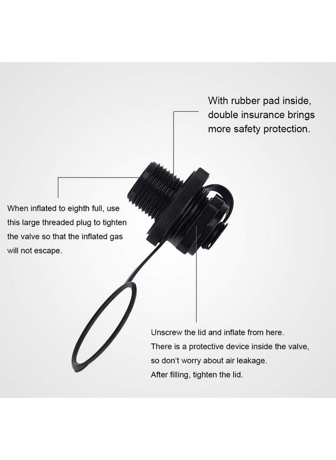 VGEBY 2Pcs Spitfire Tube Valve Replacement Kayak Intex Inflatable Boat Replacement 0Ne Way Inflation Boat Spiral Air Plugs For Inflatable Raft Boat Kayak Intex Kayak Replacement Parts  - Image 4