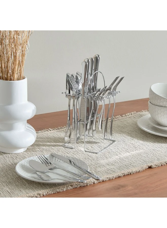 Home Box Hampton 24-Piece Dinnerware Set with Stand 210 x 5 cm