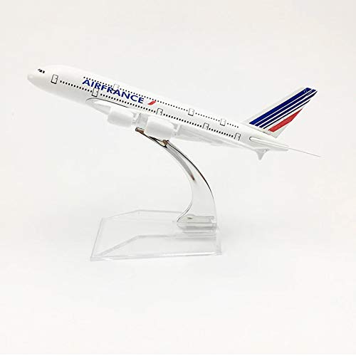 Sage Square 1:300 Air France Airbus A380-800 Scale Metal Model Aircraft, Highly Detailed Souvenir Model Aircraft Collection, White - Image 2