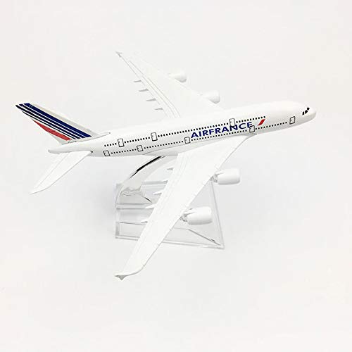 Sage Square 1:300 Air France Airbus A380-800 Scale Metal Model Aircraft, Highly Detailed Souvenir Model Aircraft Collection, White - Image 4