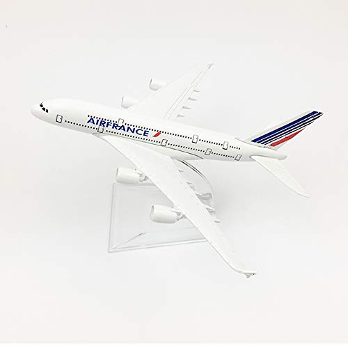 Sage Square 1:300 Air France Airbus A380-800 Scale Metal Model Aircraft, Highly Detailed Souvenir Model Aircraft Collection, White - Image 3