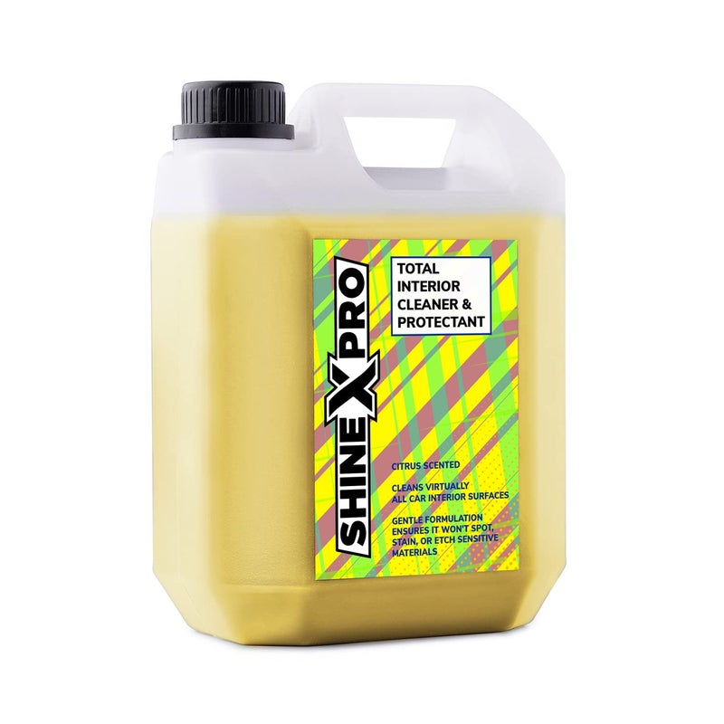 ShineXPro Car Interior Cleaner and Protectant - Citrus Scent - Safe As a Car Seat Cleaner and For All Interior Surfaces Including Leather and Fabric - Infused UV Blockers Protect From Fading (2.7L) - Image 3