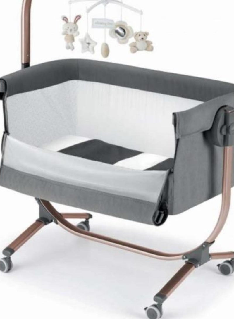 cam سرير أطفال Cullami Co - بني، وظيفة النوم المشترك، سرير أطفال محمول وقابل للتحويل مع ناموسية - Image 4