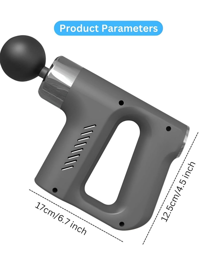 ELTRAZONE "Massage Gun Deep Tissue Percussion Muscle Mini Massager – Handheld Electric Body Massager for Pain Relief, Portable, Super Quiet Brushless Motor (Black)" - Image 4
