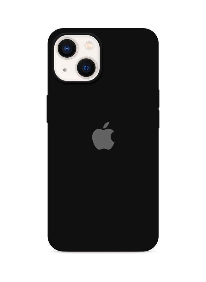 NIBEMINENT Silicone Case Cover Liquid Gel Soft Ultra Slim Shockproof Back Full Body Protection For Apple iPhone 14 Plus 6.7 inch Black - Image 1