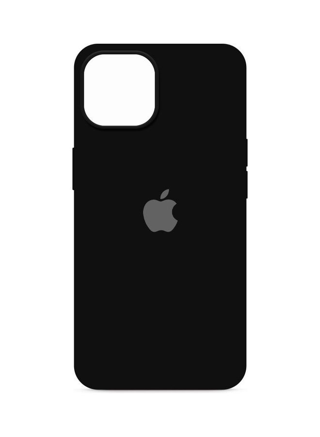 NIBEMINENT Silicone Case Cover Liquid Gel Soft Ultra Slim Shockproof Back Full Body Protection For Apple iPhone 14 Plus 6.7 inch Black - Image 2