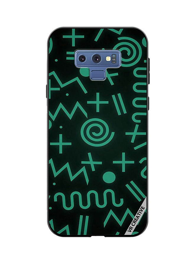 VR CREATIVE Protective Case Cover For Samsung Galaxy Note 9 Geometry Shapes Abstract Design Multicolour - Image 1