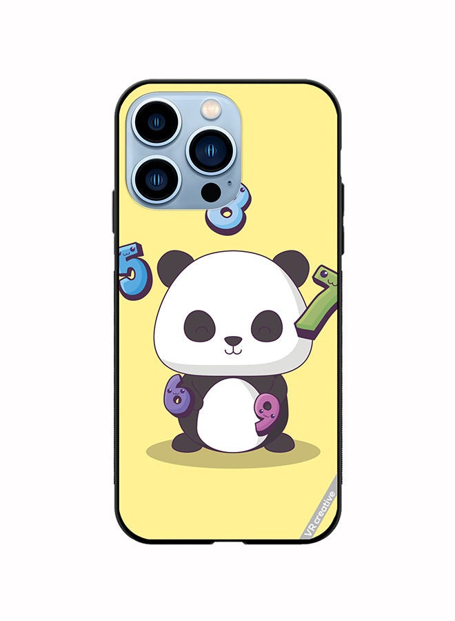 VR CREATIVE Protective Case Cover For Apple iPhone 14 Pro Max Panda With 56789 Numbers Design Multicolour - Image 1