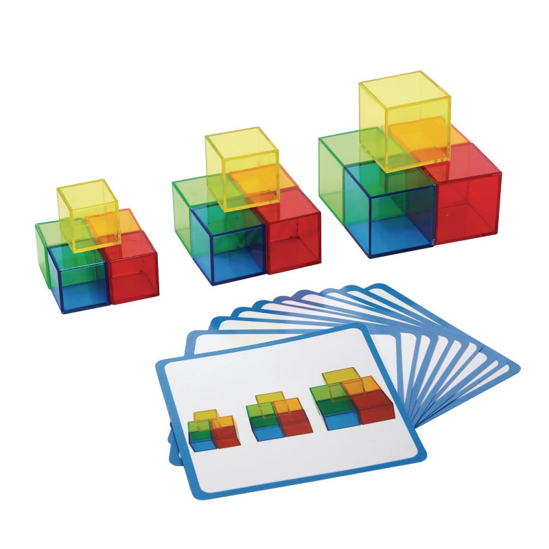 Excellerations STEM Translucent Cubes with Activity Cards - Image 1