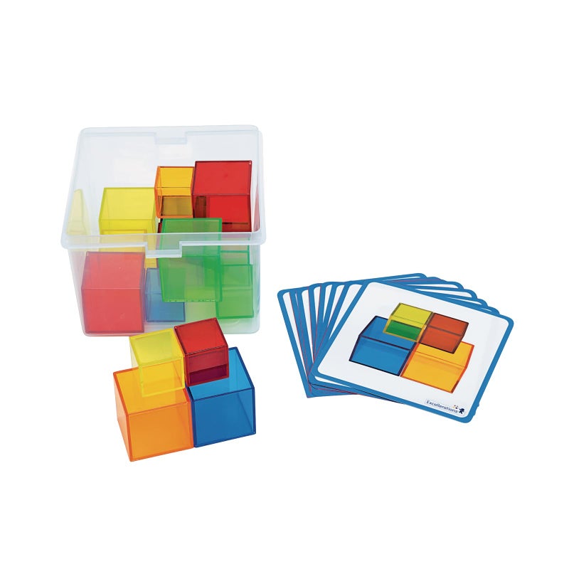 Excellerations STEM Translucent Cubes with Activity Cards - Image 2