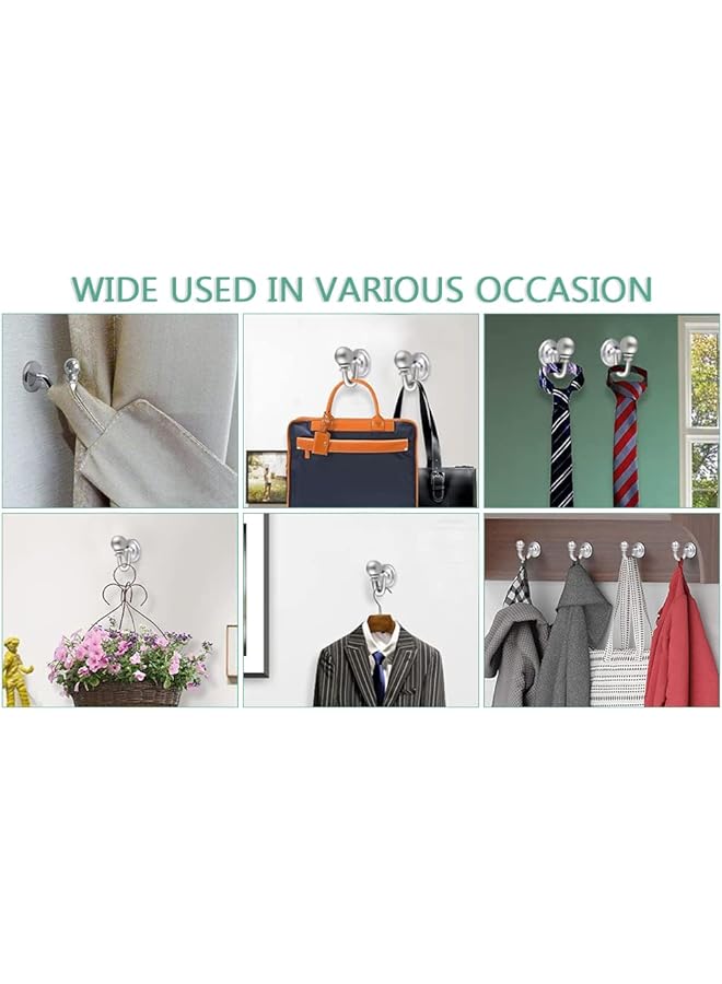The Bros 4 Pairs Curtain Hooks Metal Tieback Hooks Curtain Holder Tie Curtain Holdback Hook for Home, Curtain Holdback Hook Drapery Tiebacks  - Image 4