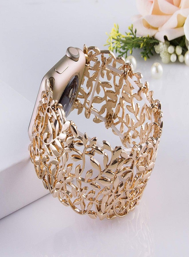 VIQIV Bracelet Band Compatible with Apple Watch 38mm 40mm 41mm 42mm 44mm 45mm 49mm iWatch Series SE/9/8/7/6/5/4/3/2 Ultra for Women Unique Metal Dressy Stretchy Wristbands Strap Jewelry Bangle - Image 4