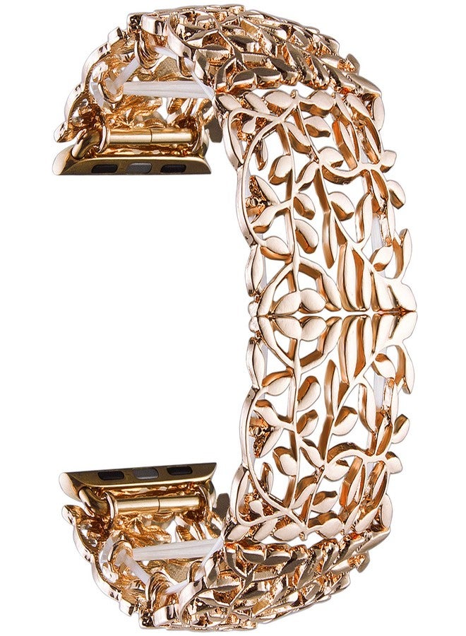 VIQIV Bracelet Band Compatible with Apple Watch 38mm 40mm 41mm 42mm 44mm 45mm 49mm iWatch Series SE/9/8/7/6/5/4/3/2 Ultra for Women Unique Metal Dressy Stretchy Wristbands Strap Jewelry Bangle - Image 1