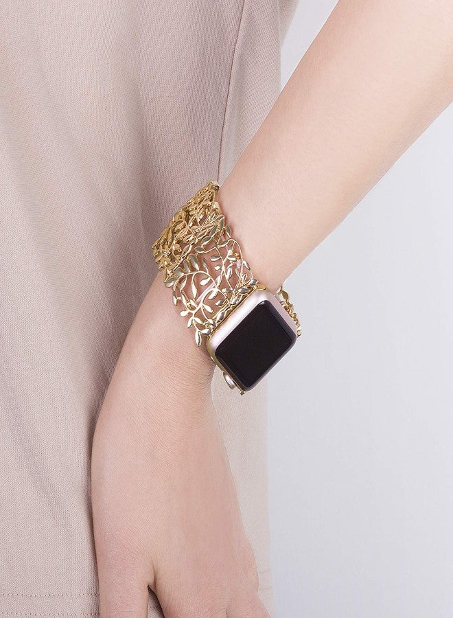 VIQIV Bracelet Band Compatible with Apple Watch 38mm 40mm 41mm 42mm 44mm 45mm 49mm iWatch Series SE/9/8/7/6/5/4/3/2 Ultra for Women Unique Metal Dressy Stretchy Wristbands Strap Jewelry Bangle - Image 5
